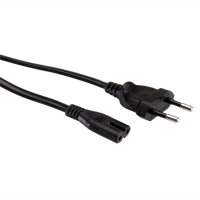 Value Euro Power Cable, 2pin, 1m