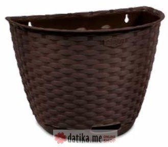 Stefanplast Saksija za cvijeće zidna Gerla 30x20x22cm 5l braon Stefanplast