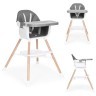 ECOTOYS Hranilica za bebe 2u1 Gray 