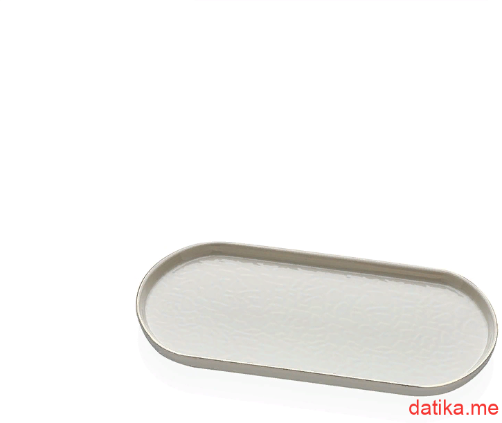 Glore CREAM OVALNI TANJIR ZA SERVIRANJE 22cm/2kom