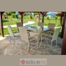 Green bay stolica od ratana - siva 56 × 65 × 94 cm