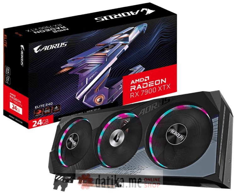Gigabyte AMD Radeon RX 7900 XTX ELITE 24GB 384bit, GV-R79XTXAORUS E-24GD