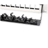 ROLINE Keystone 19'' Module Frame, empty, 24 ports, shielded, clip fixing, black