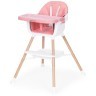 ECOTOYS Hranilica za bebe 2u1 pink 