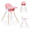 ECOTOYS Hranilica za bebe 2u1 pink 
