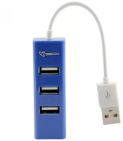 Sbox USB Hub H-204 Blue