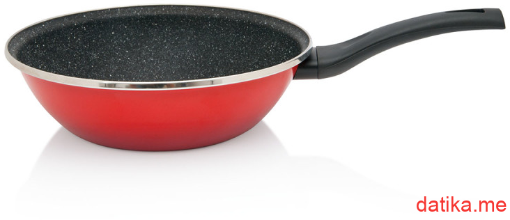 Metalac duboki tiganj crveni GRANIT INDUCTION 26cm