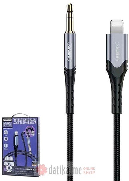 Remax Audio kabl RC-C015i Lightning (iPhone) na 3.5mm stereo crni 