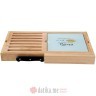 EASY LIFE DASKA ZA POSLUZIVANJE SA STAKLOM 40x24cm+NOZ KITCHEN ELEMENTS