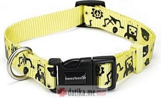 Beeztees OGRLICA ZA PSE MONSTER YELOW 48-70X25  в Черногории