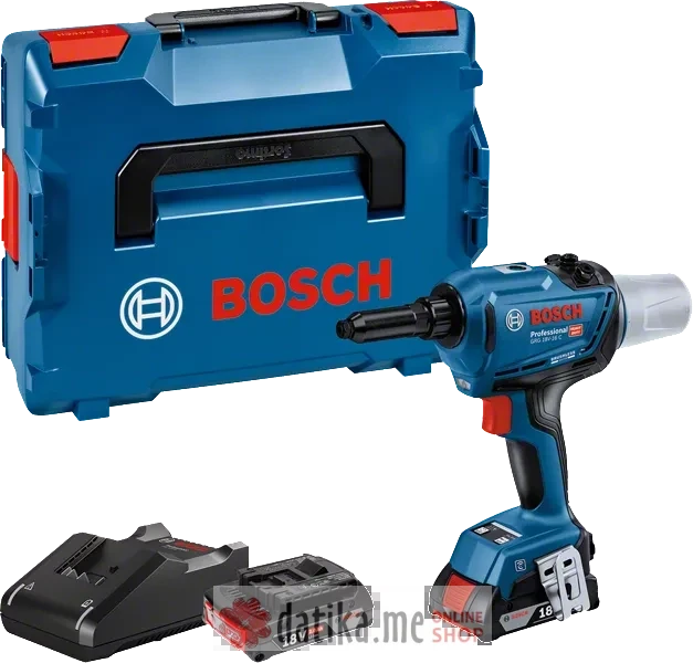 BOSCH Pištolj za pop nitne akum. 2x2.0Ah 18V GRG 18V-16 C