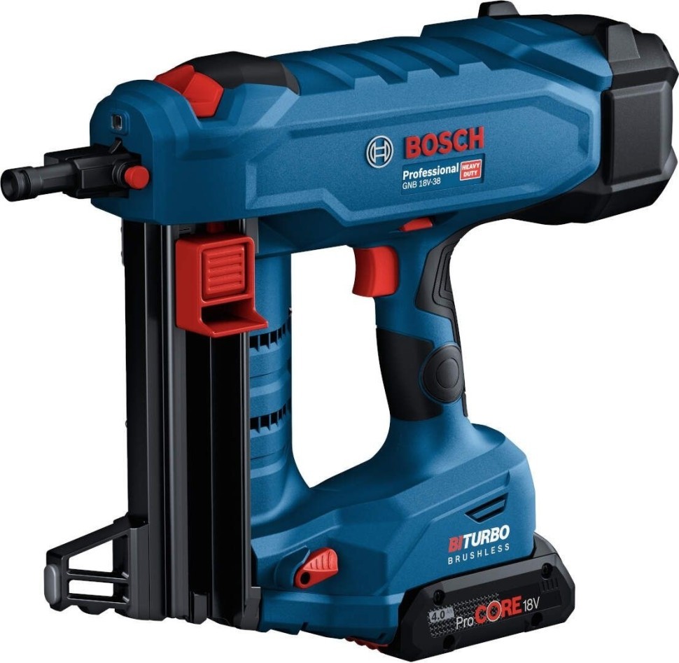 BOSCH Pištolj za eksere u beton 18V Fi 2,7-3mm/13-38mm GNB 18V-38 bez baterije i punjača  (06019L7000)  в Черногории
