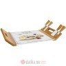 EASY LIFE DASKA ZA POSLUZIVANJE SA STAKLOM 44x28cm+4 NOZA LES FROMAGES