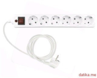 FAST ASIA Produžni kabl 6r/3m sa prekidacem i zaštitom 3x1,5mm (Linkom) в Черногории