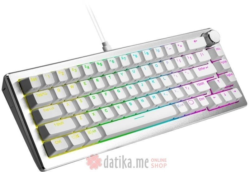 Cooler Master CK720 Gaming mehanicka tastatura, brown switch, bela(CK-720-SKKM1-US) 