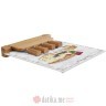 EASY LIFE DASKA ZA POSLUZIVANJE SA STAKLOM + 4 NOZA LES FROMAGES