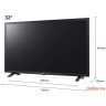 LG 32LM6370PLA LED TV 32'' Full HD, ThinQ AI, Active HDR, Smart TV 