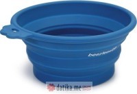 Beeztees POSUDA ZA PSE SILIKONSKA SKLOPIVA ZA HRANU I PICE BLUE 17X15X7CM-550ML