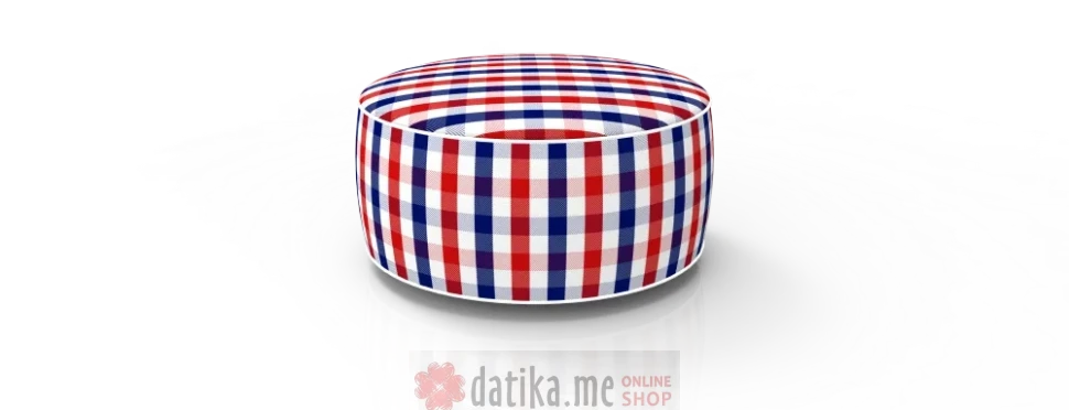 TABURE 80X37CM red/blue
