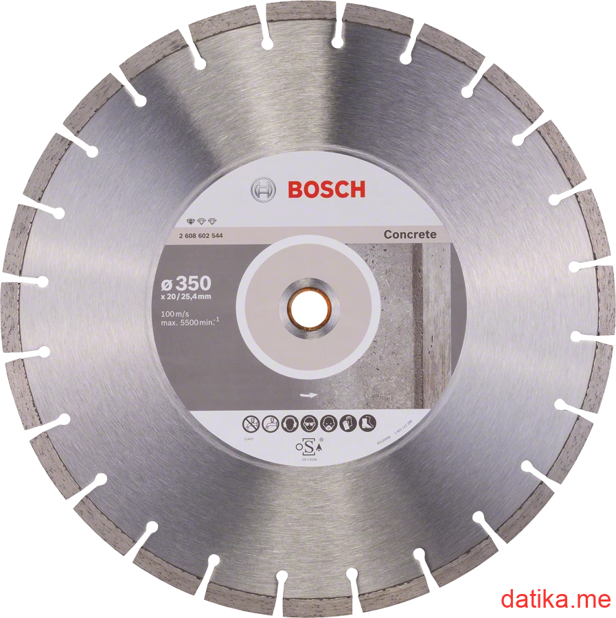 Bosch Dijamantna rezna ploča za beton 350x20/25, 4x10mm в Черногории