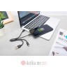 Digitus USB charger cable, 0.15m 3 in 1 cable, (lighting+ micro B+ Type-C), black