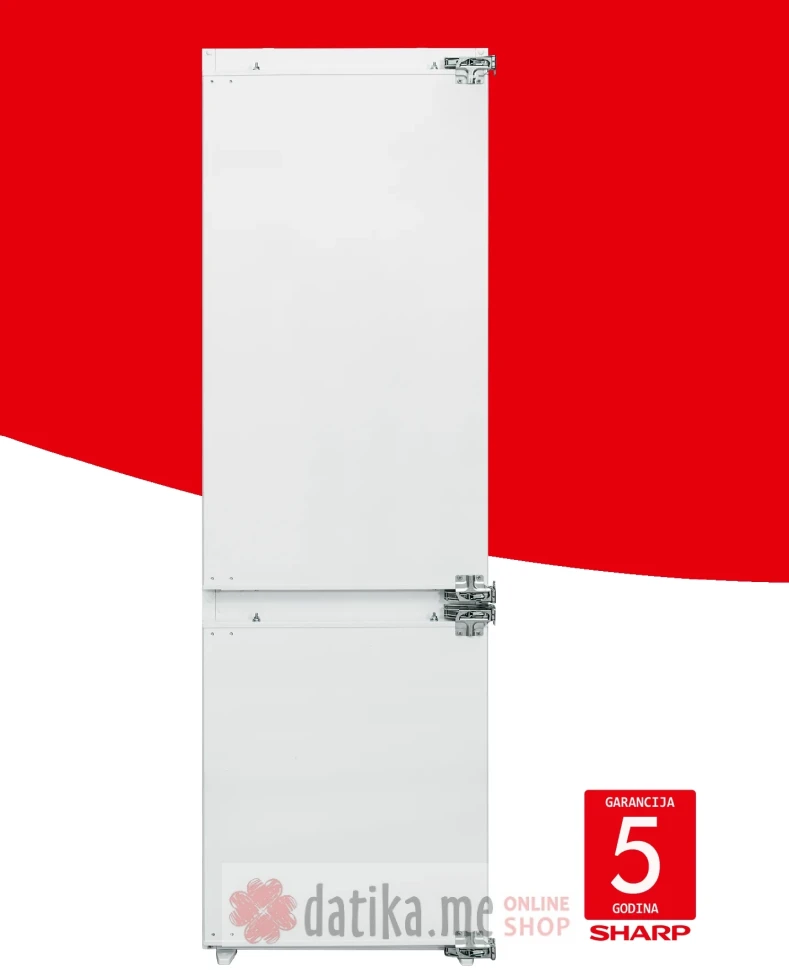SHARP SJ-BE250T0XS-EU Kombinovani Frizider, 177 cm