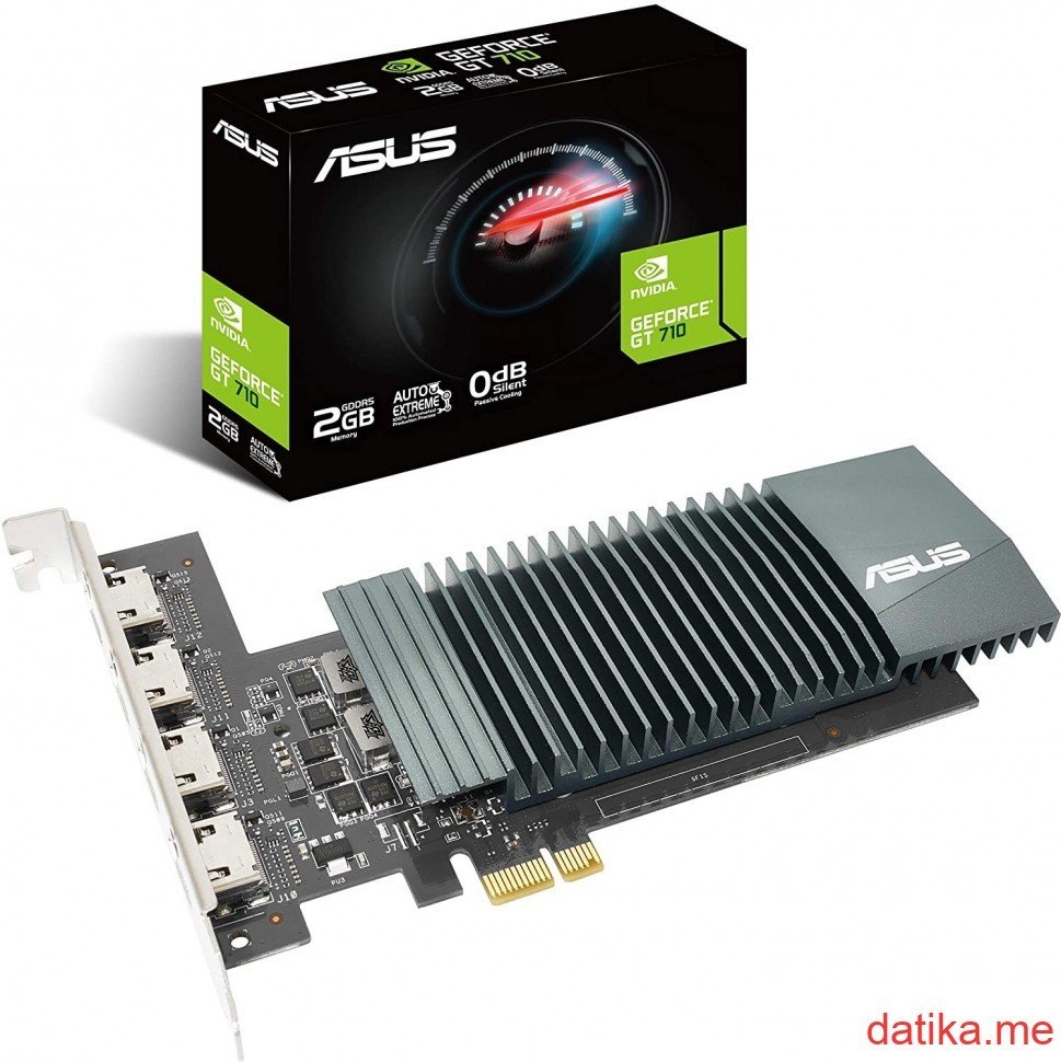 Asus nVidia GeForce GT 710 2GB GDDR5 64 bit GT710 4H SL 2GD5