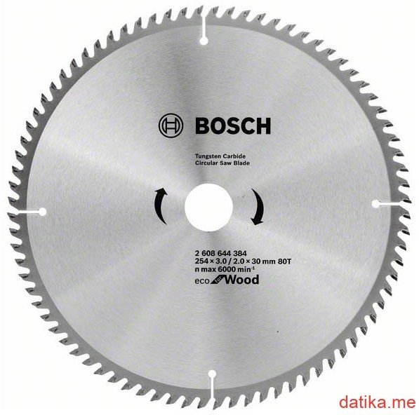 Bosch List kružne testere za drvo Eco Wood 254x30x3.0mm 80z 
