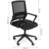 ModernHome Kancelarijska stolica sa anatomski oblikovanim naslonom Black 