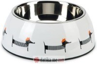Beeztees POSUDA ZA PSE METALNA WOBY 22 x 22 x 7,5 cm - 700 ml 