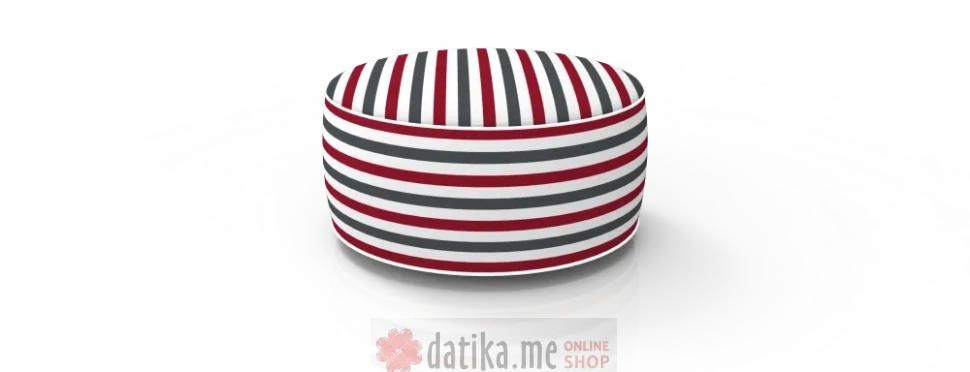 TABURE 80X37CM red/grey