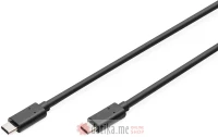 Digitus AK-300138-030-S Kabel USB Type-C connection cable, 3m Black
