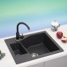 Metalac xLinea M 1.5D Ø90 usadna granitna sudopera sa sifonom bijela (620×500) в Черногории