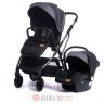 BBO Kolica za bebe Q7 Ultra 2u1 set sa autosedistem Grey Net 