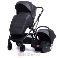 BBO Kolica za bebe Q7 Ultra 2u1 set sa autosedistem Grey Net 