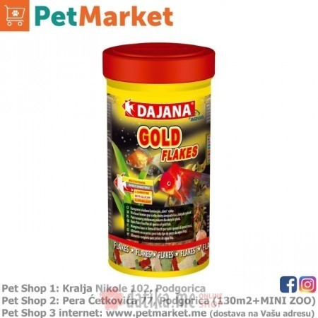 Dajana Pet Gold Flakes 250ml + 20% GRATIS в Черногории