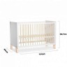 KINDERKRAFT KREVETAC NICO WOODEN WHITE