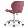 ModernHome Kancelarijska stolica Ferra sa točkićima dark pink Velvet