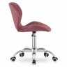 ModernHome Kancelarijska stolica Ferra sa točkićima dark pink Velvet