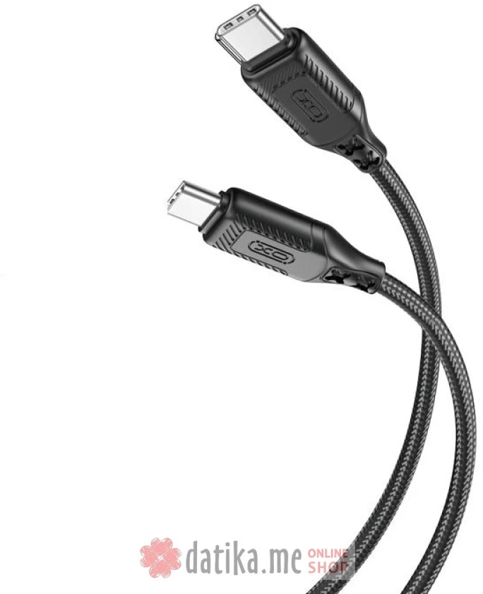 XO NB-Q236B Type-C to Type-C 60W Braided Cable 1m Black