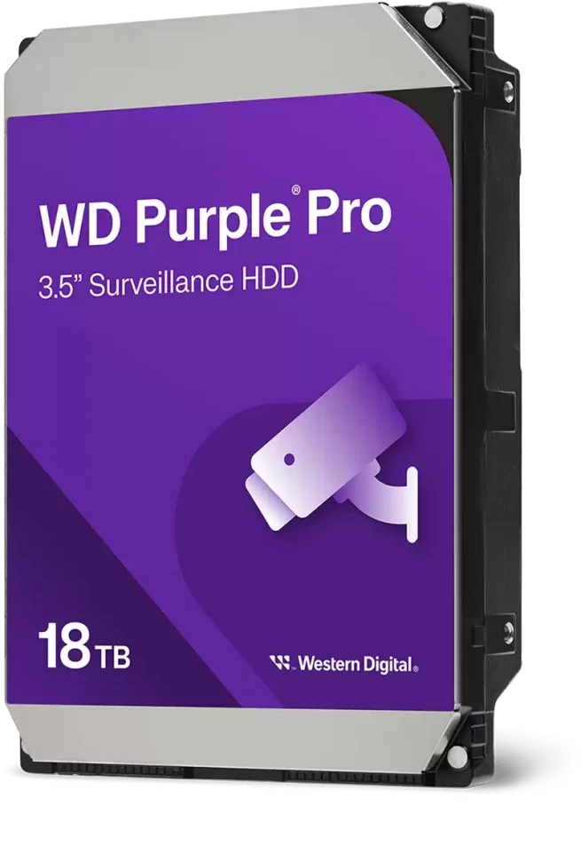 WD WD181PURP PURPLE PRO Surveillance HDD 18TB SATA 6 Gb/s 