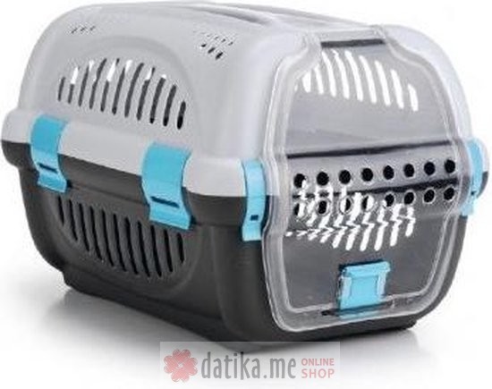 Beeztees Transporter Za Kućne Ljubimce Rhino Gry/Blu 51 x 34,5 x 33cm 