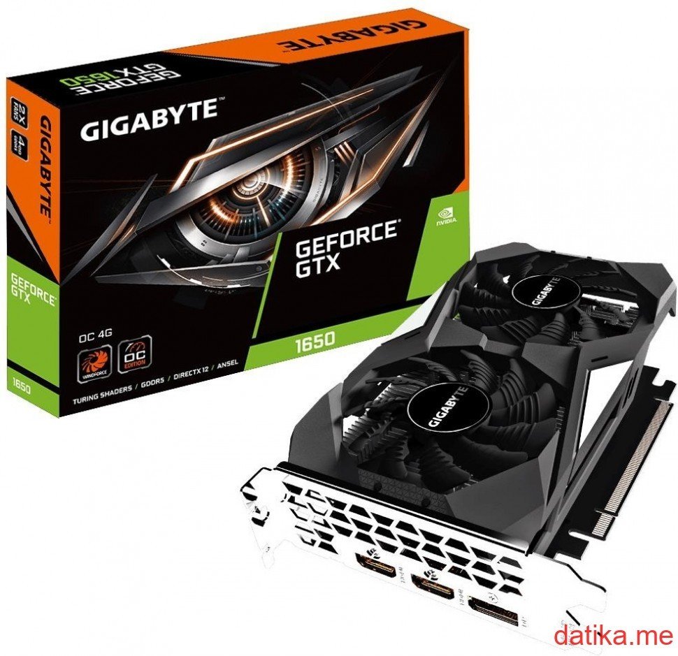 Gigabyte GeForce GTX 1650 OC 4GB GDDR5 128bit, GV-N1650OC-4GD