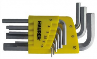 Mauer Ključevi imbus ravni na PVC držaču 1.5-10mm 9/1