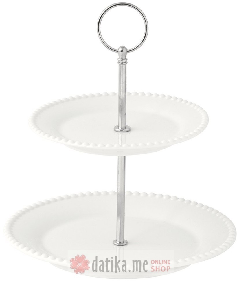 EASY LIFE ETAŽER ZA KOLAČE TIFFANY WHITE 16/21cm