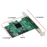 E-GREEN PCI-Express kontroler 4-port SATA III int. Kartica marvel88SE9215 Chipset in Podgorica Montenegro