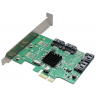 E-GREEN PCI-Express kontroler 4-port SATA III int. Kartica marvel88SE9215 Chipset in Podgorica Montenegro