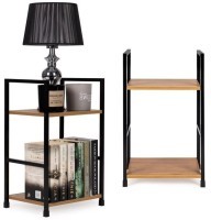 ModernHome Drvena polica sa dva nivoa, loft wild oak