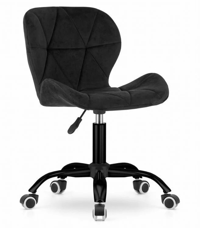 ModernHome Kancelarijska stolica Ferra sa točkićima Black Velvet
