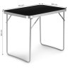 ModernHome SKLOPIVI PIKNIN STO, 70x50 cm, CRNI